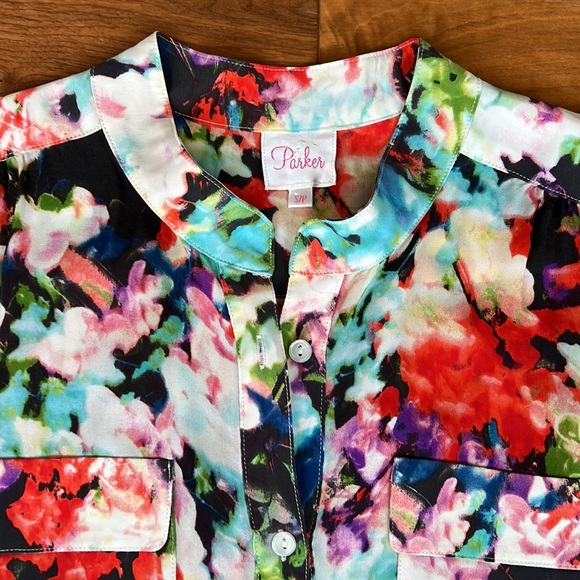 Parker Silk Blouse. Size small - Picture 5 of 11